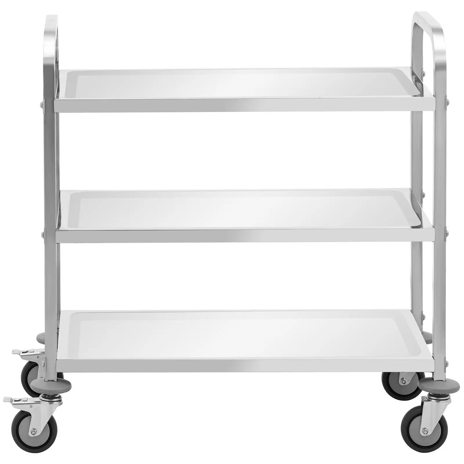 Chariot de service - 3 plateaux - 73 x 38 x 3 cm - 81 kg - Royal Catering (Charge max.: 300 kg)