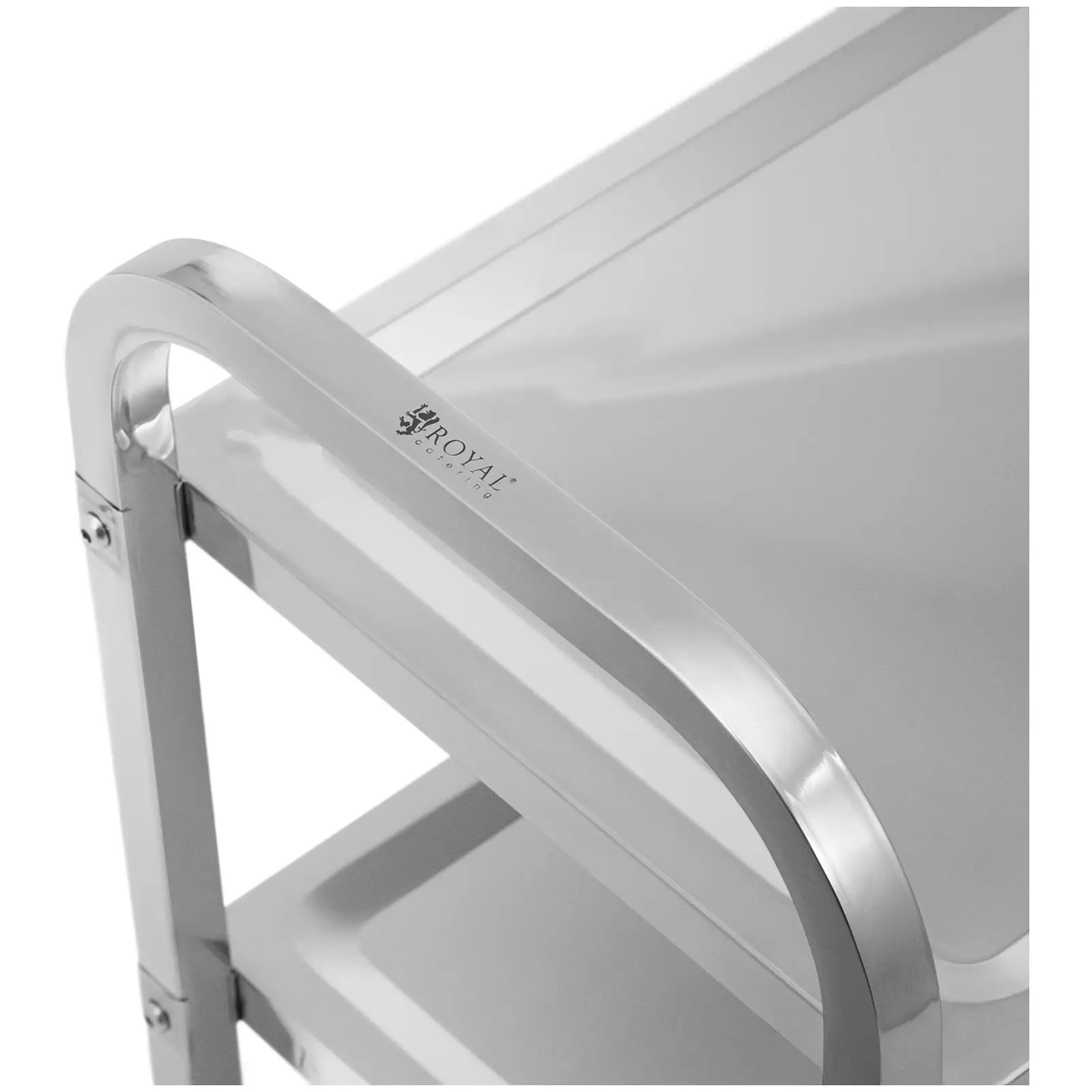 Serving Trolley - 3 shelves - 69 x 34 x 3 cm - 81 kg - Royal Catering (Number of brakes: 2)
