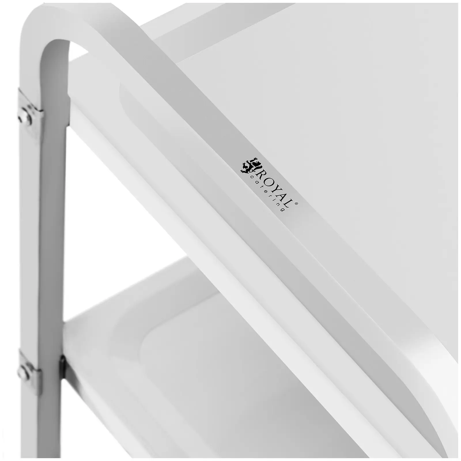 Serving Trolley - 4 shelves - 89 x 49,5 x 3 cm - 108 kg - Royal Catering (Number of brakes: 2)