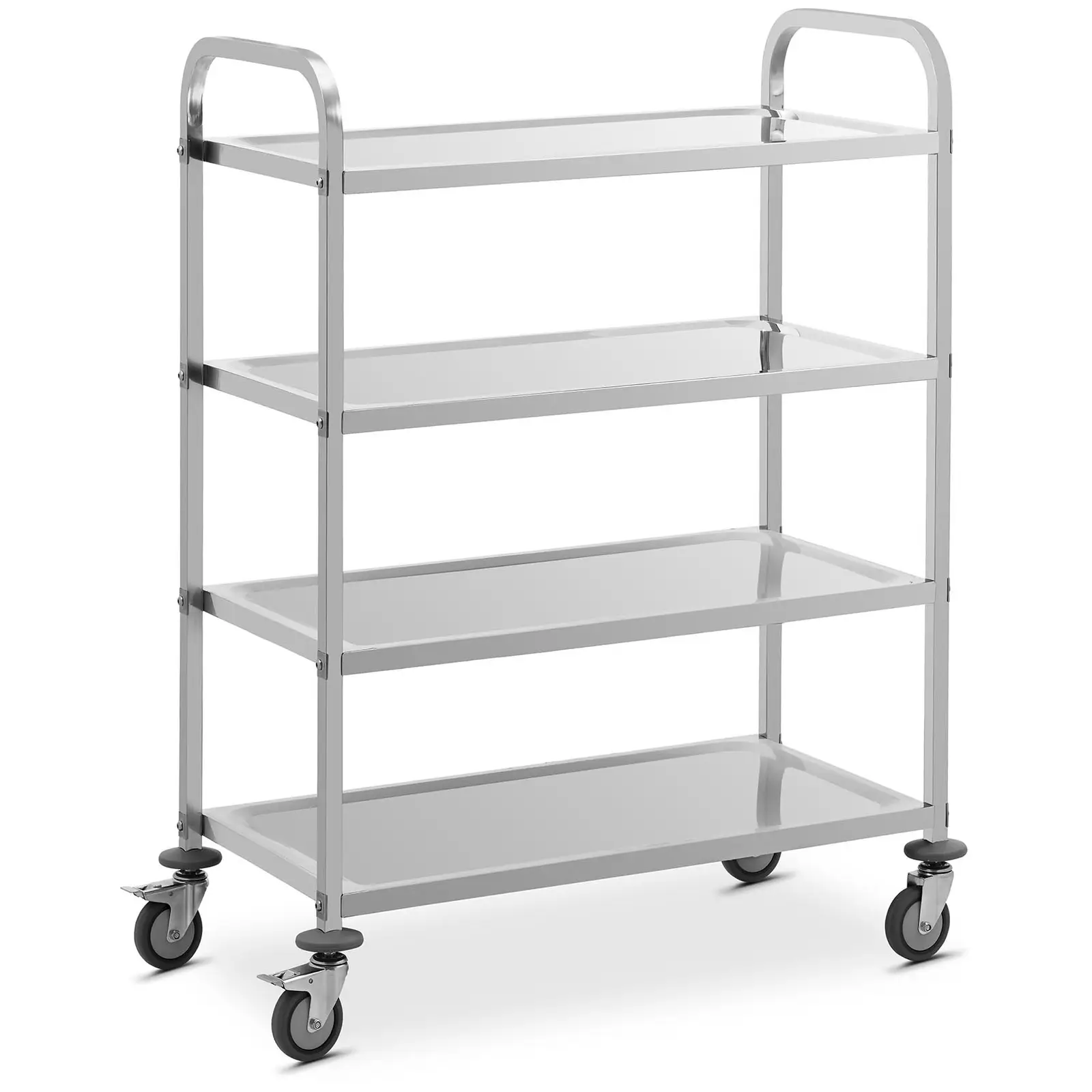 Servierwagen - Edelstahl - 4 Borde - Ablagen: 73 x 38 cm - 300 kg - Royal Catering