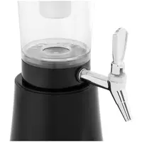 Juice Dispenser - 3 L - cooling system - for glasses up to 163 mm - with LED lighting - black - Royal Catering