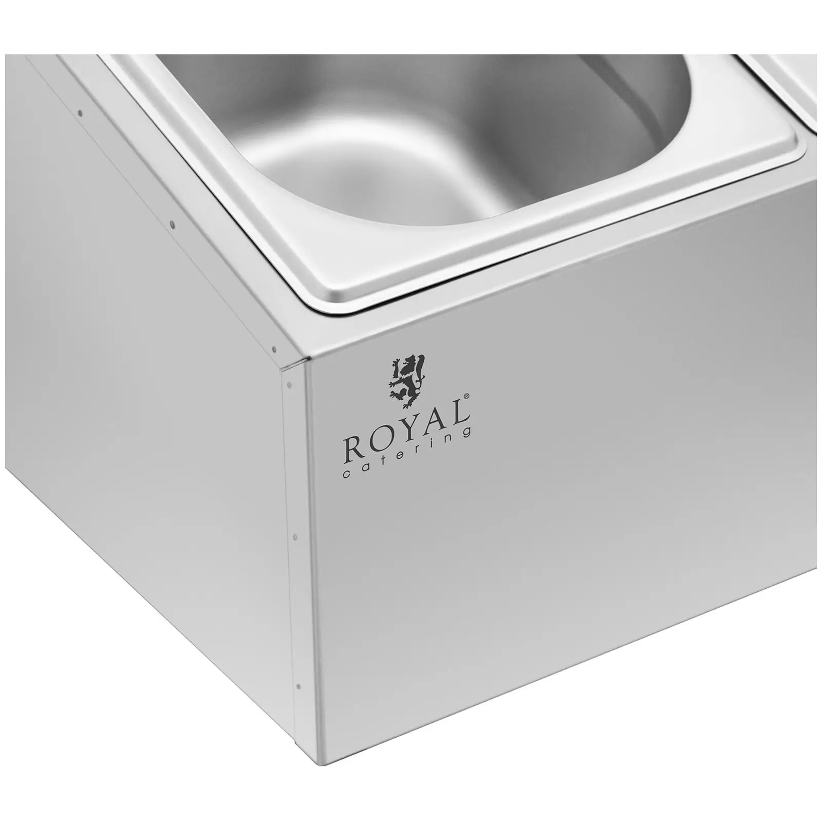 Nástavba na gastronádoby - 3 gastronádoby GN 1/6 - 5,7 l - Royal Catering (Gumové nožičky: Ano)