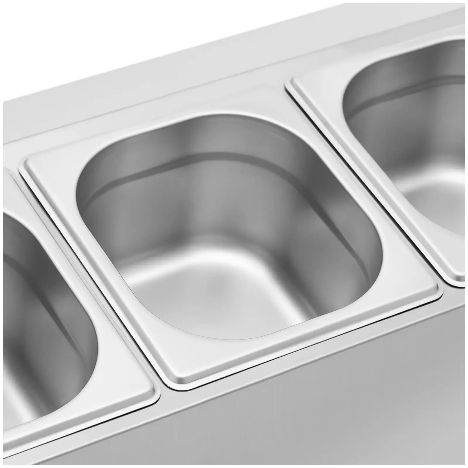 GN Aufsatzbord - 4 GN 1/6 - 7,6 l - Royal Catering (Anzahl Beine: 4 Pc)
