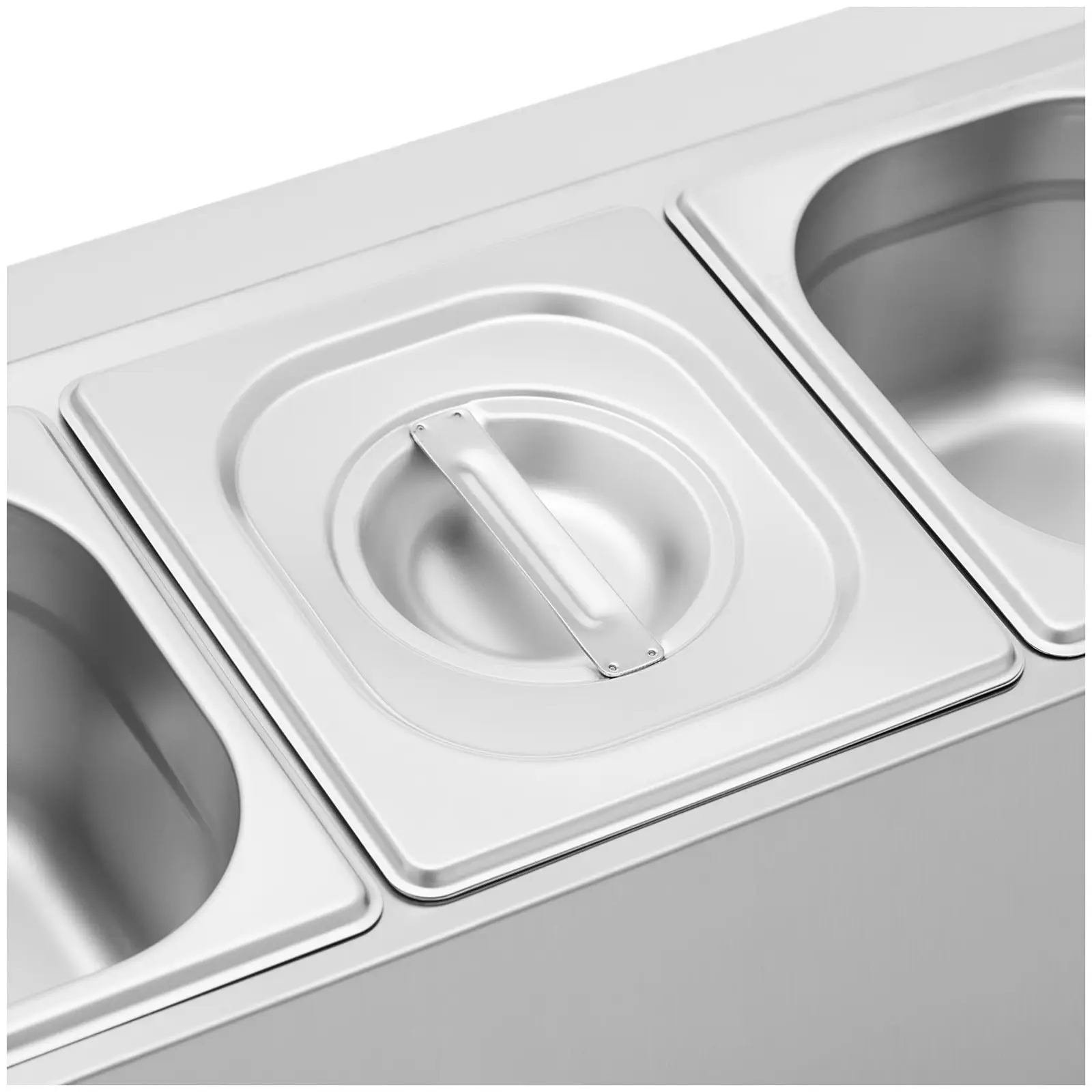 GN Aufsatzbord - 4 GN 1/6 - 7,6 l - Royal Catering (Gesamtkapazität: 7.6 l)