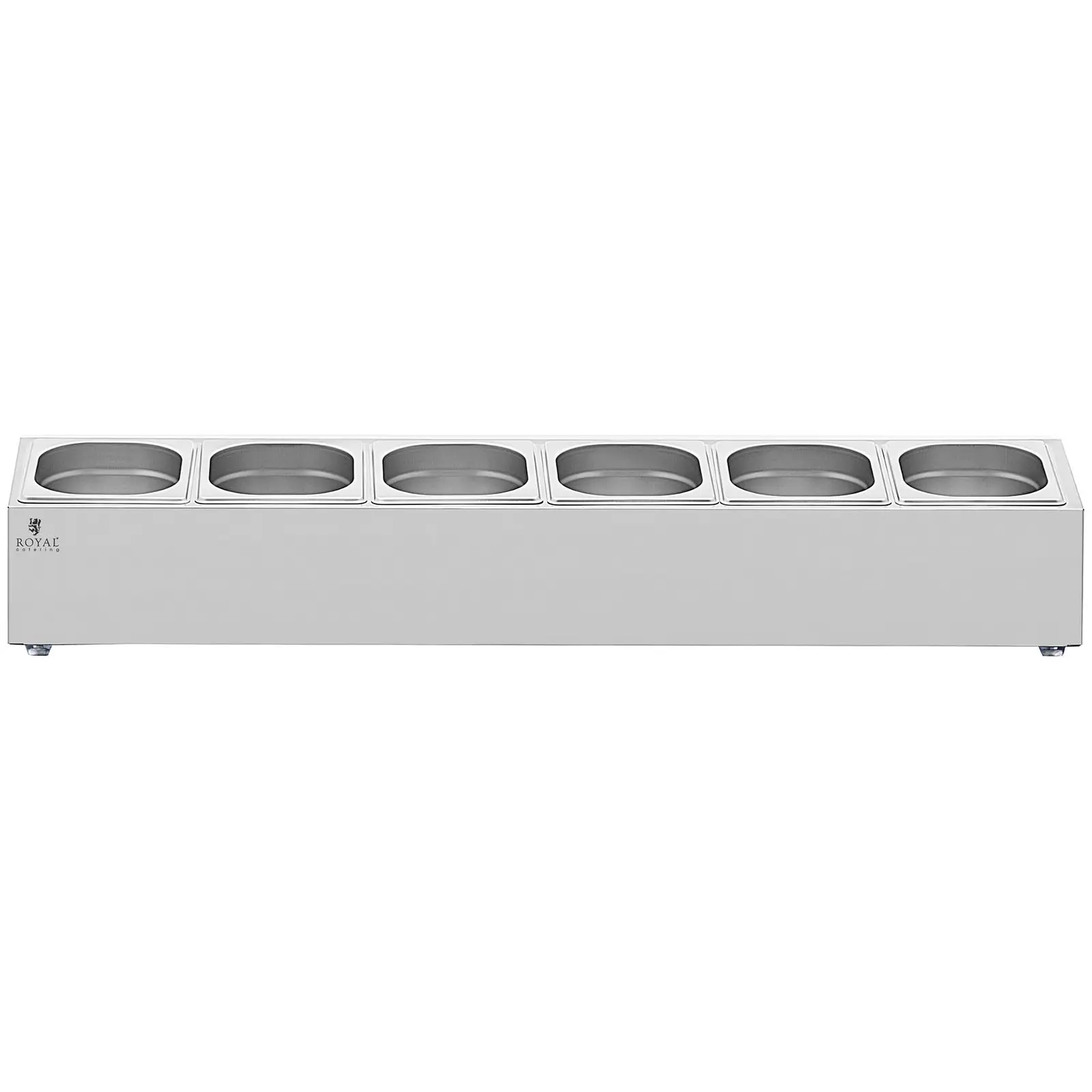 Support bac GN - 6 bacs GN 1/6 - 11,4 l - Royal Catering (Capacité du récipient [l]: 1,9)