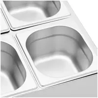 Bain Marie - 2 x 2 GN 1/6 - 7,6 l - Royal Catering