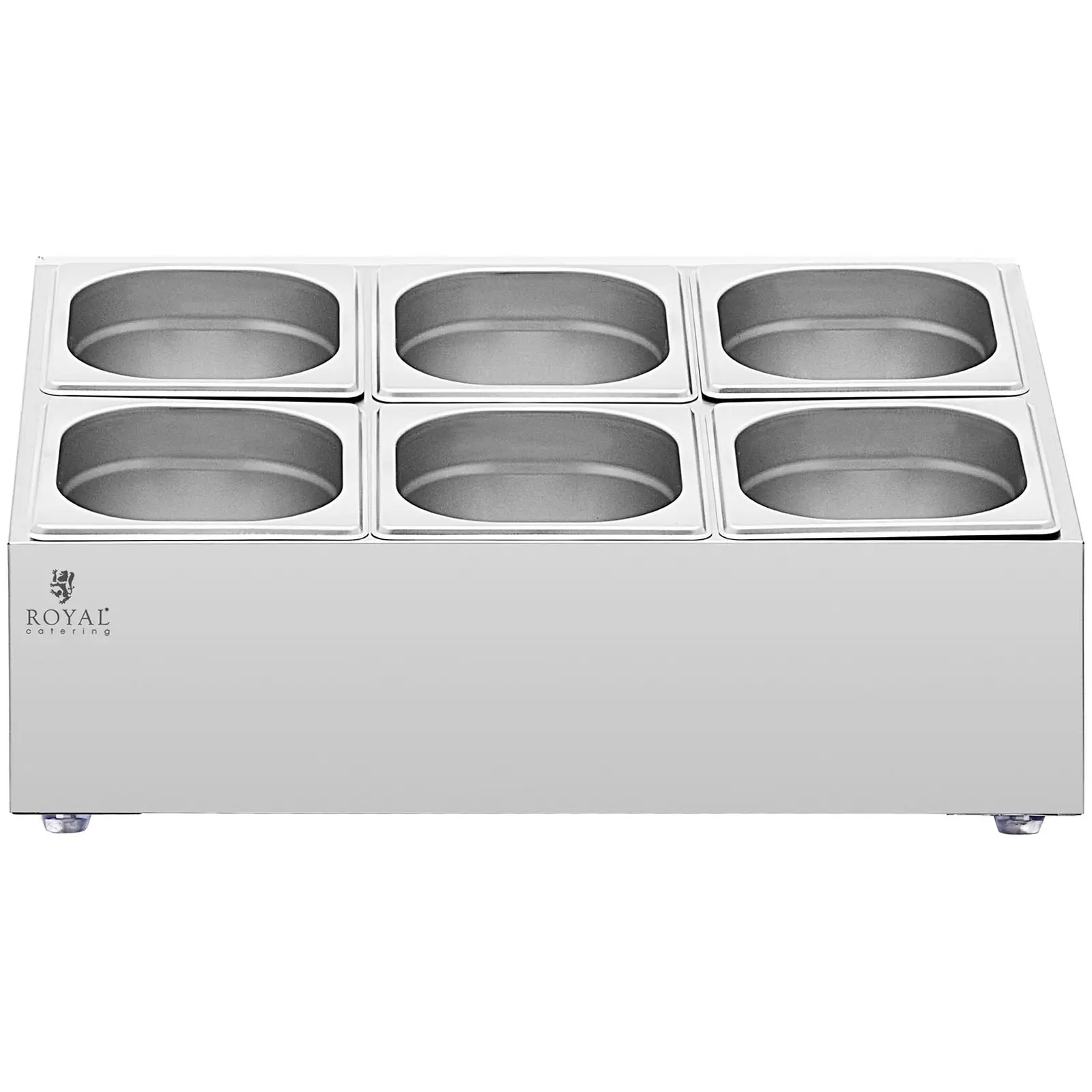 Soporte para cubetas GN - 2 x 3 GN 1/6 - 11,4 L - Royal Catering