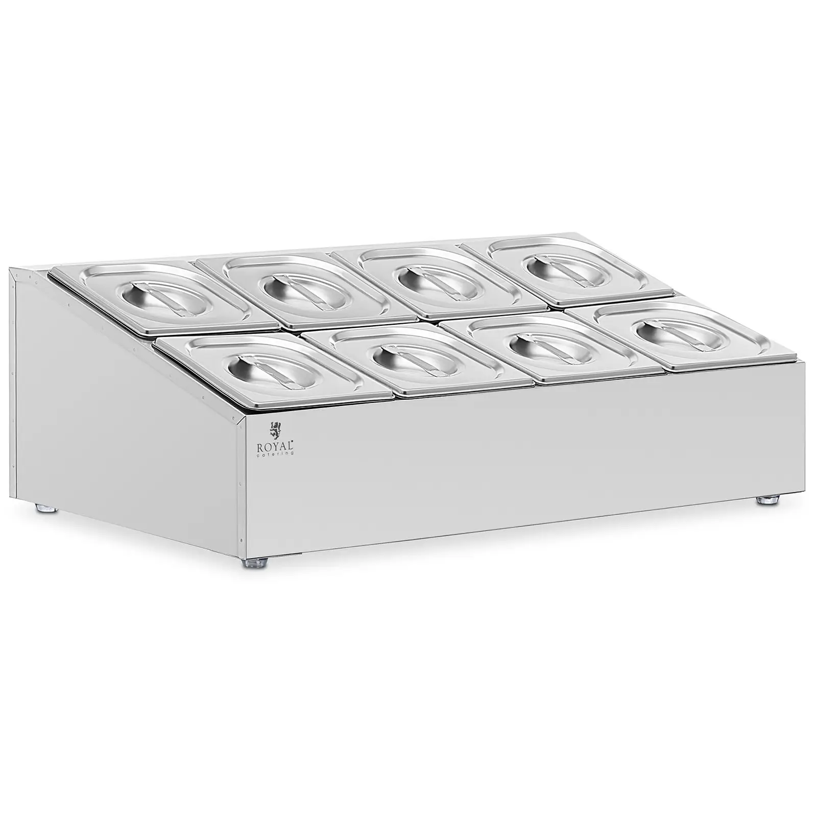 Soporte para cubetas GN - 2 x 4 GN 1/6 - 15,2 L - Royal Catering