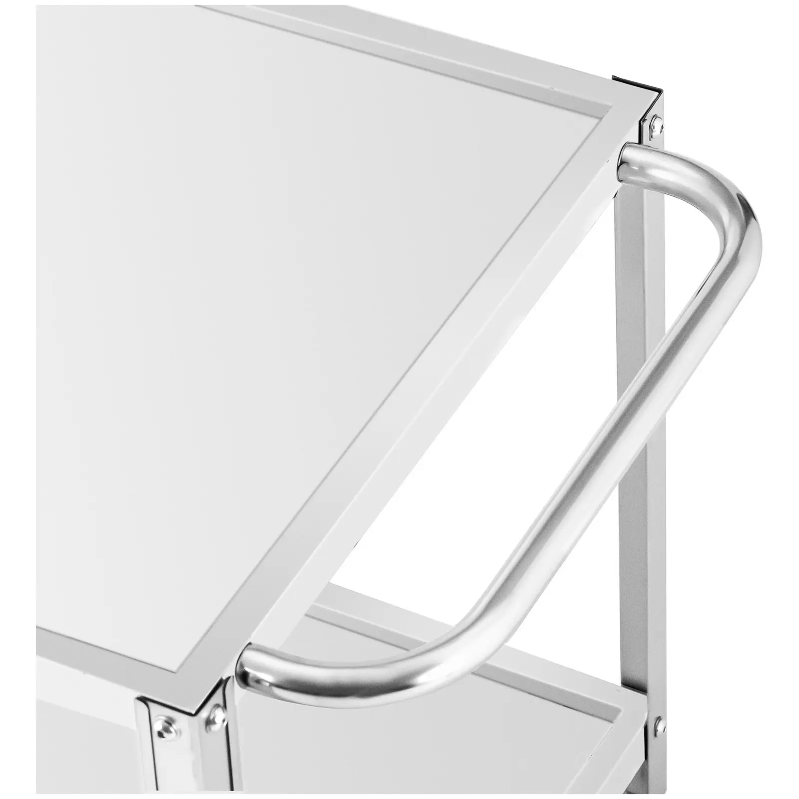 Serving Trolley - 2 shelves - 80 x 57 x 3.5 cm - 48 cm spacing - 100 kg - Royal Catering (Number of brakes: 4)