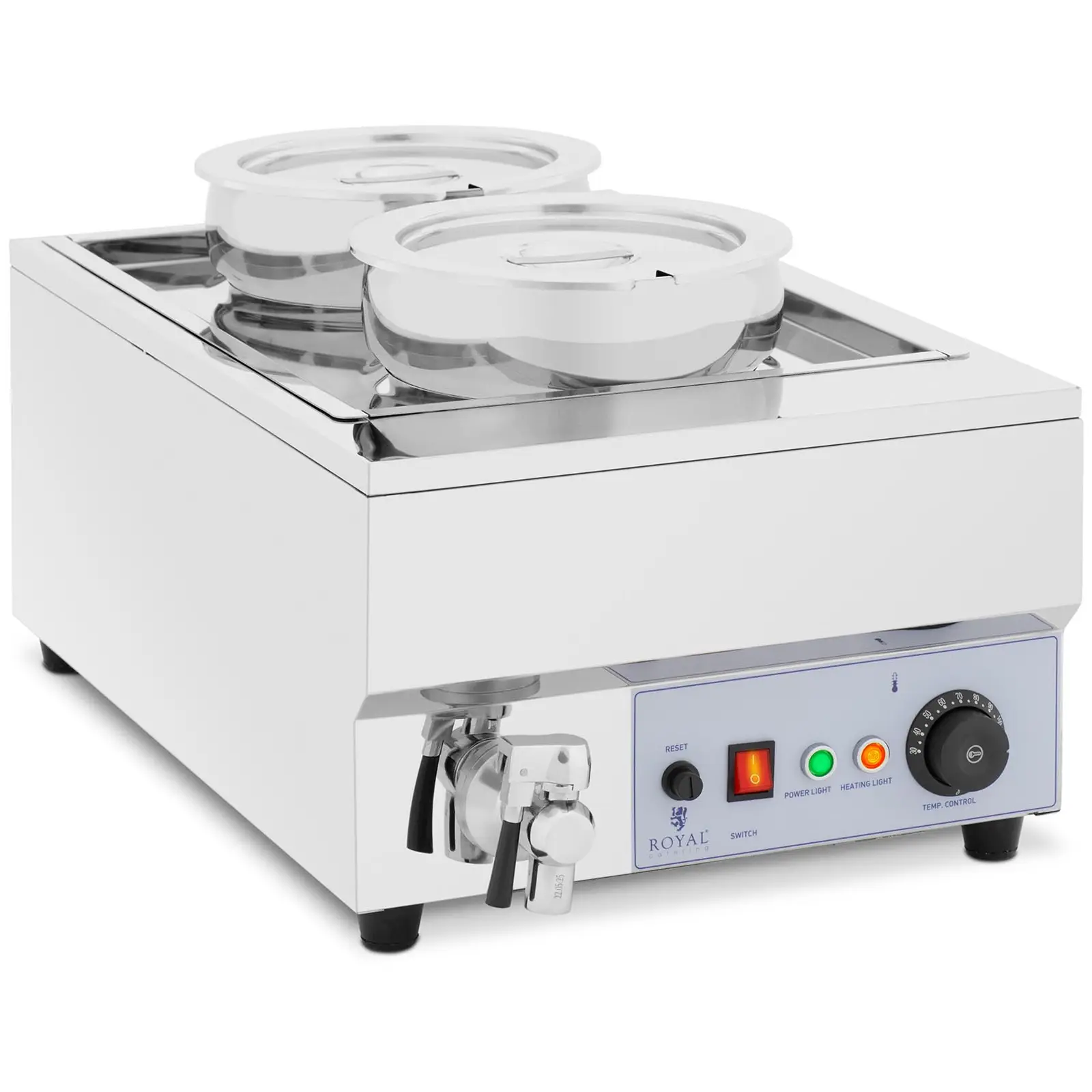 Σουπιέρα - 2 x 7 L - 1500 W - ματ - Royal Catering