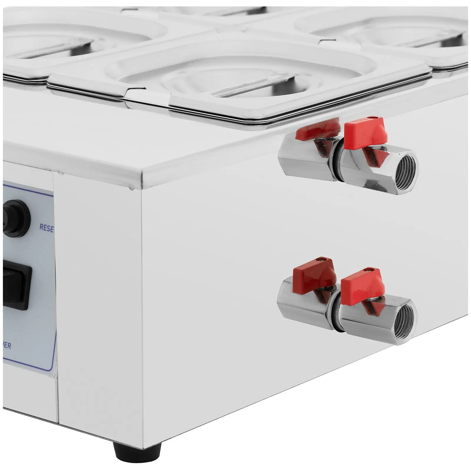 Přístroj na rozpouštění čokolády - 4 x 1,5 l - do 100 °C - Royal Catering (Barva: Bílá)