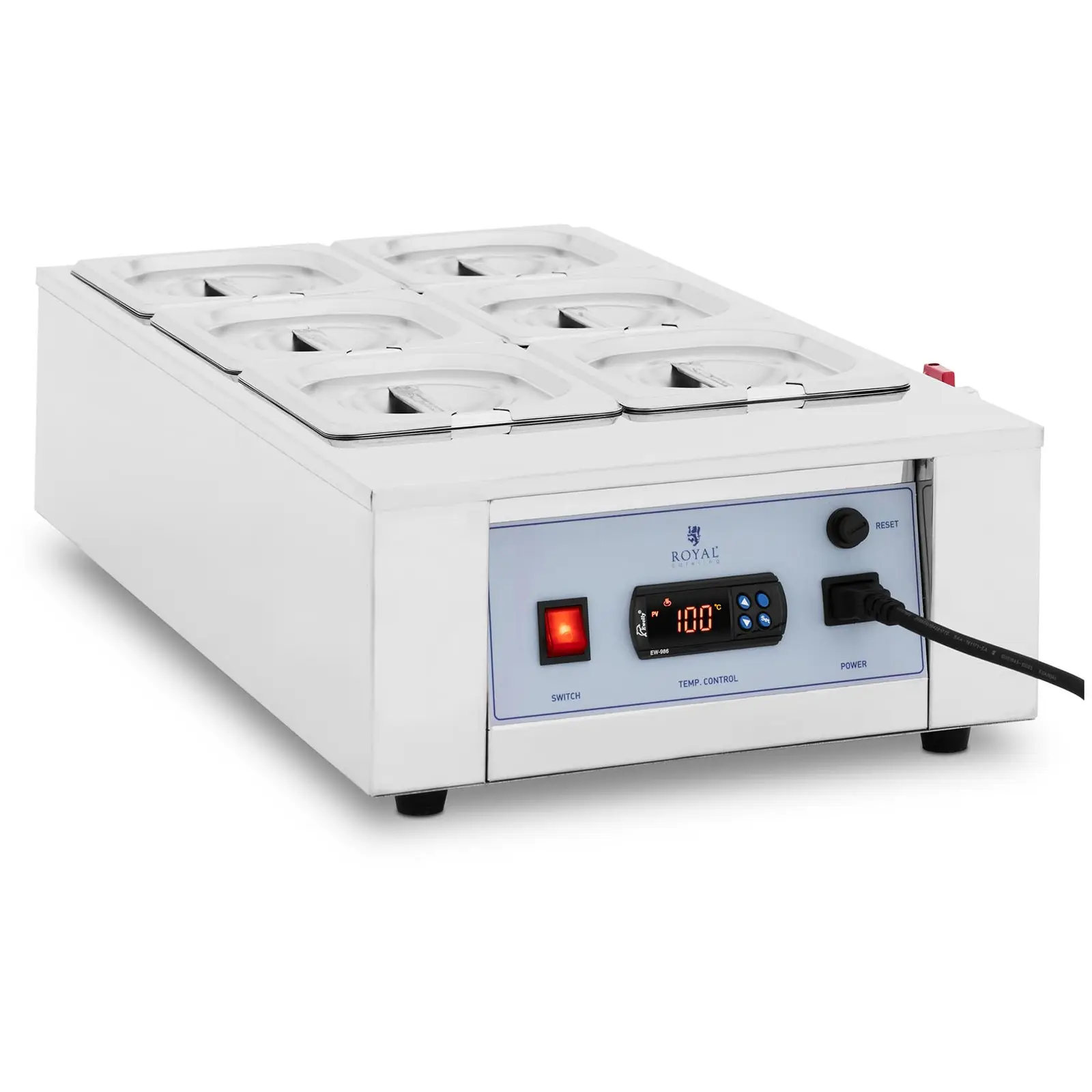 B-Ware Schokoladenschmelzgerät - 6 x 1,5 l - bis 100 °C - Royal Catering