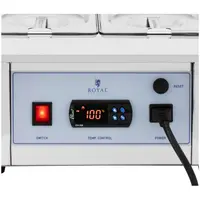 Chocolate Melter - 6 x 1,5 l - up to 100 °C - Royal Catering