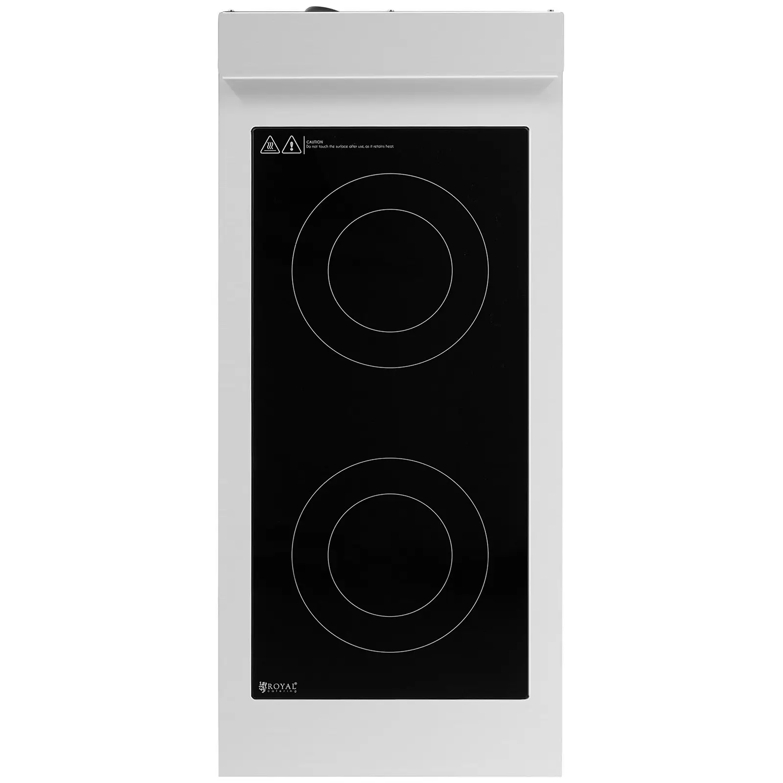 B-zboží Indukční sporák - 8500 W - 2 plotýnky - až 260 °C - ušlechtilá ocel - Royal Catering (Barva: Stříbrná)