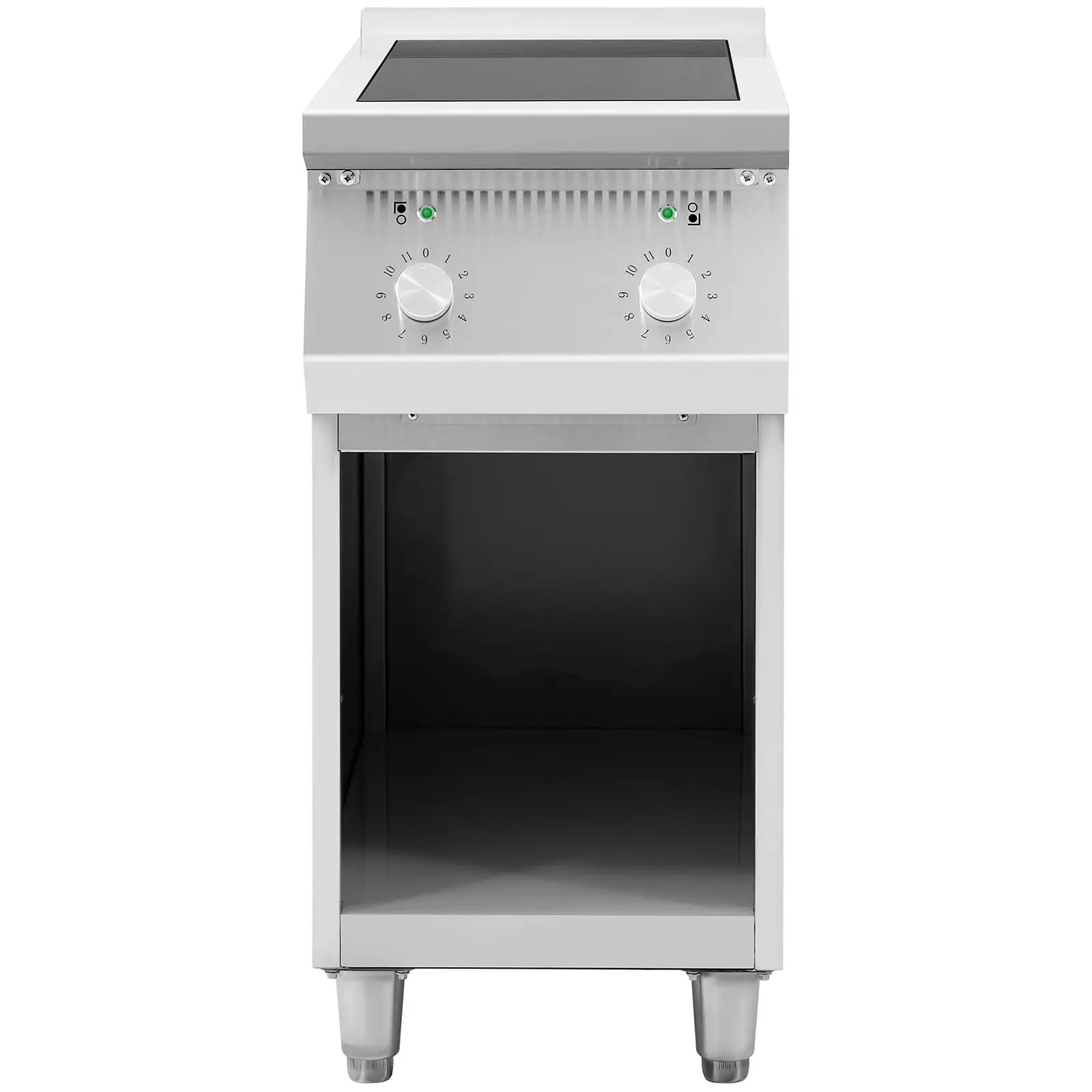 Cuisinière induction - 8 500 W - 2 plaques de cuisson - jusqu'à 260 °C - Inox - Royal Catering