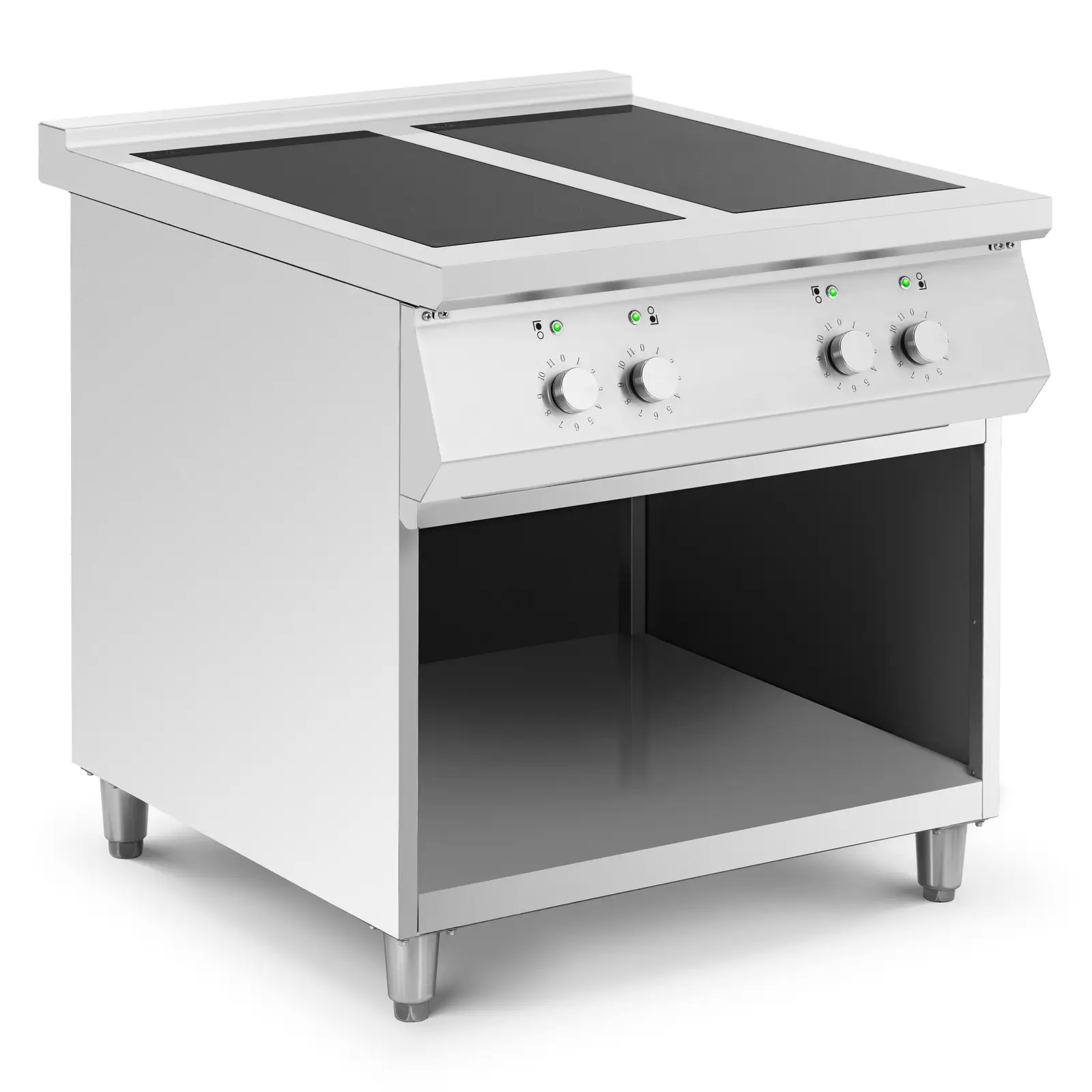 Induktionsherd - 17000 W - 4 Kochflächen - 260 °C - Stauraum - Royal Catering