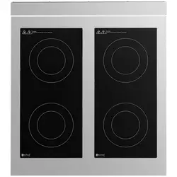 Cuisinière induction - 17 000 W - 4 plaques de cuisson - 260 °C - Compartiment de rangement - Royal Catering