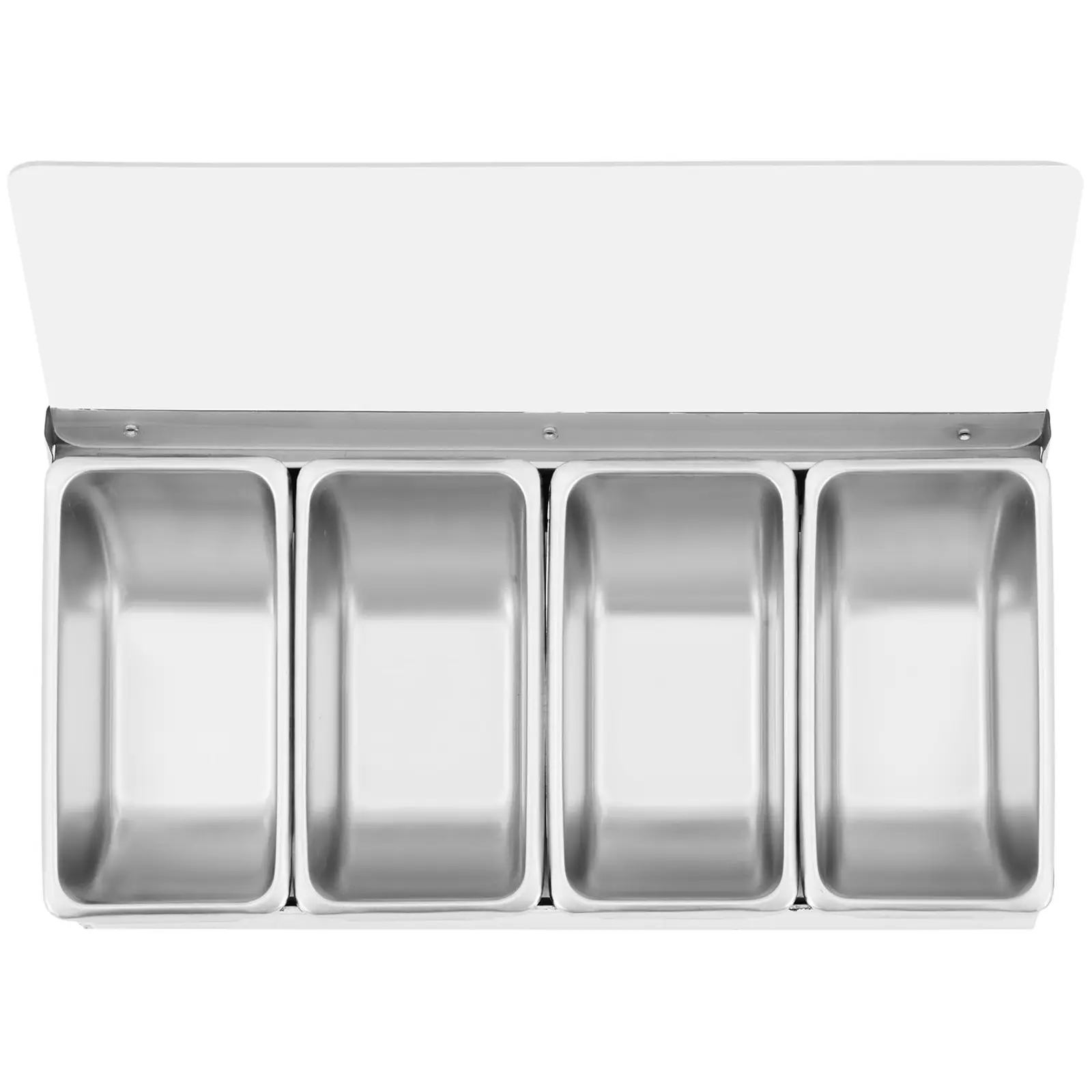 Contenitore portacondimenti - Acciaio inox - 4 x 0,4 L - Royal Catering