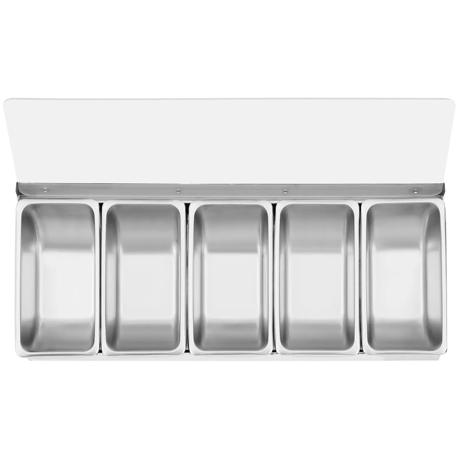 Contenitore portacondimenti - Acciaio inox - 5 x 0,4 L - Royal Catering