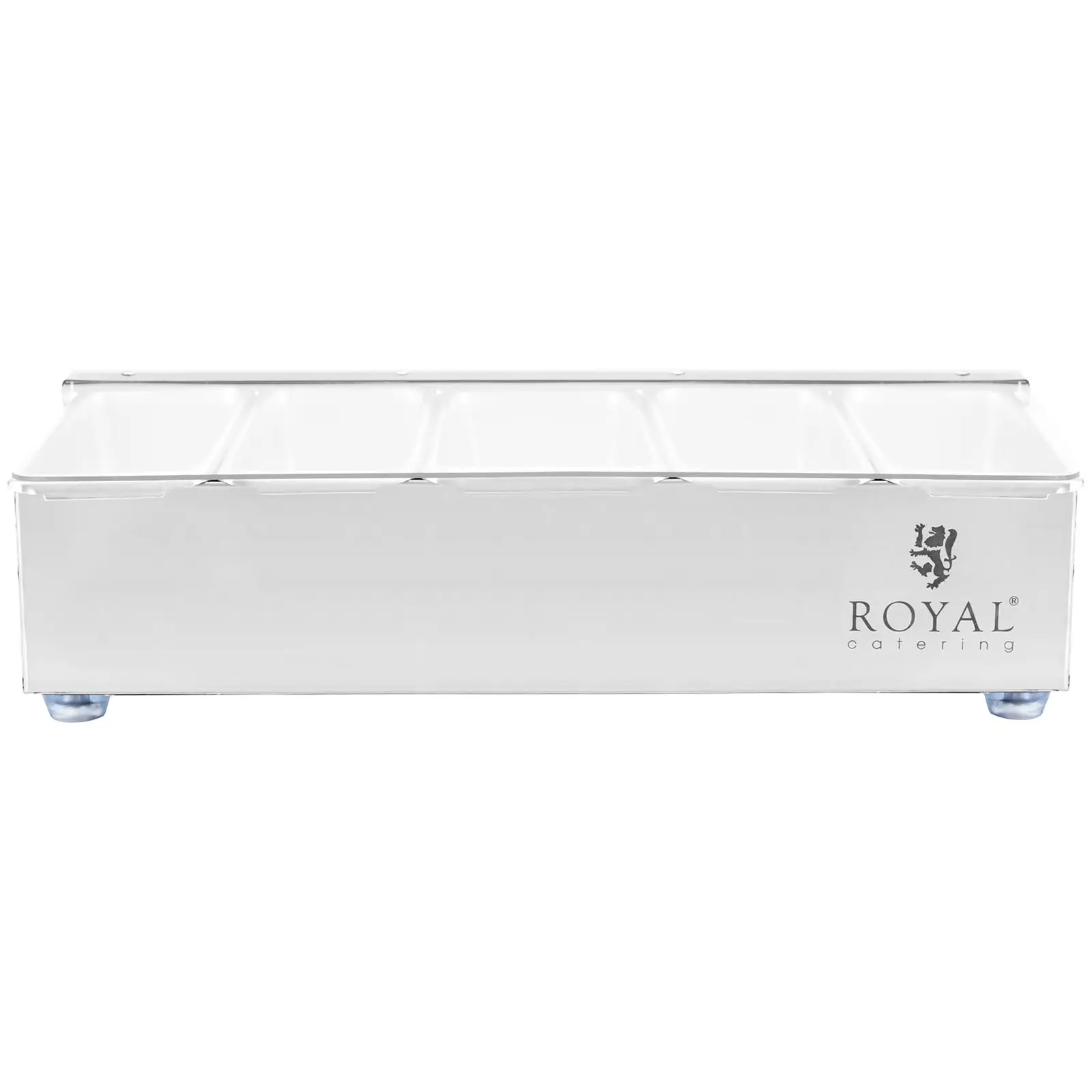 Contenitore portacondimenti - Acciaio inox - 5 x 0,4 L - Royal Catering