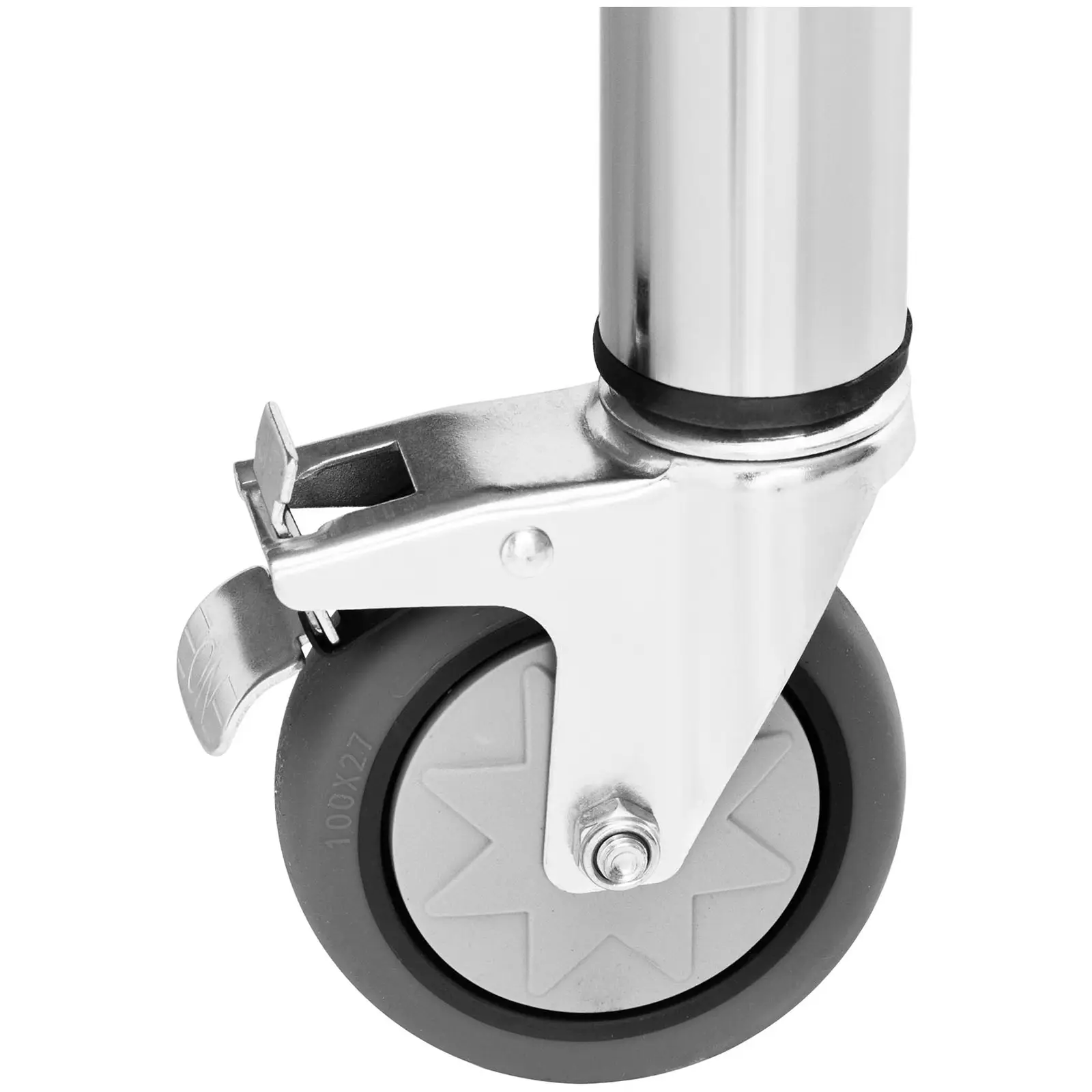 Edelstahltisch mit Rollen - PREMIUM - 60 x 100 cm - 155 kg - Royal Catering - 2