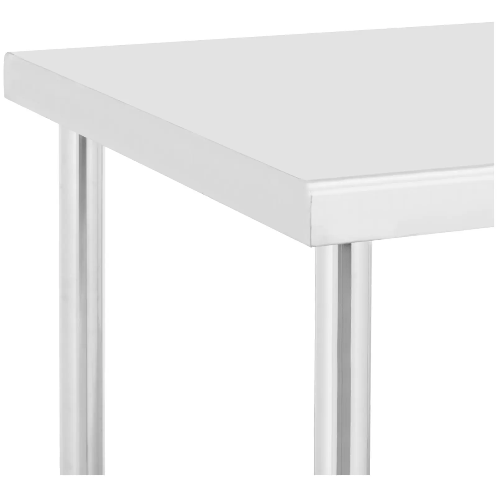 Stůl z ušlechtilé oceli s kolečky - PREMIUM - 70 x 120 cm - 158 kg - Royal Catering (Počet polic: 2)