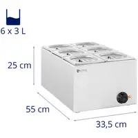 Bagnomaria - 640W - 6 x GN 1/6 - Royal Catering