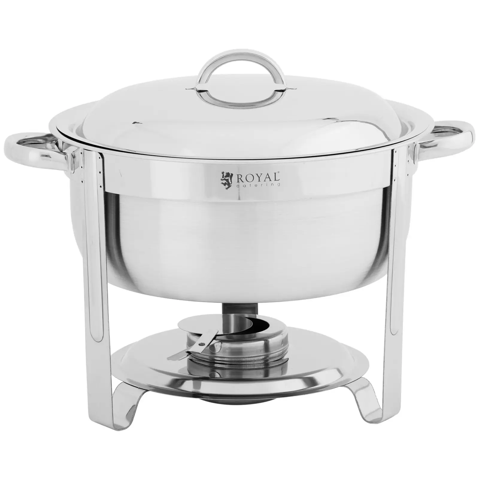 Chafing dish - kulatý - 5 l - Royal Catering (Zásobník na vodu: Ano)