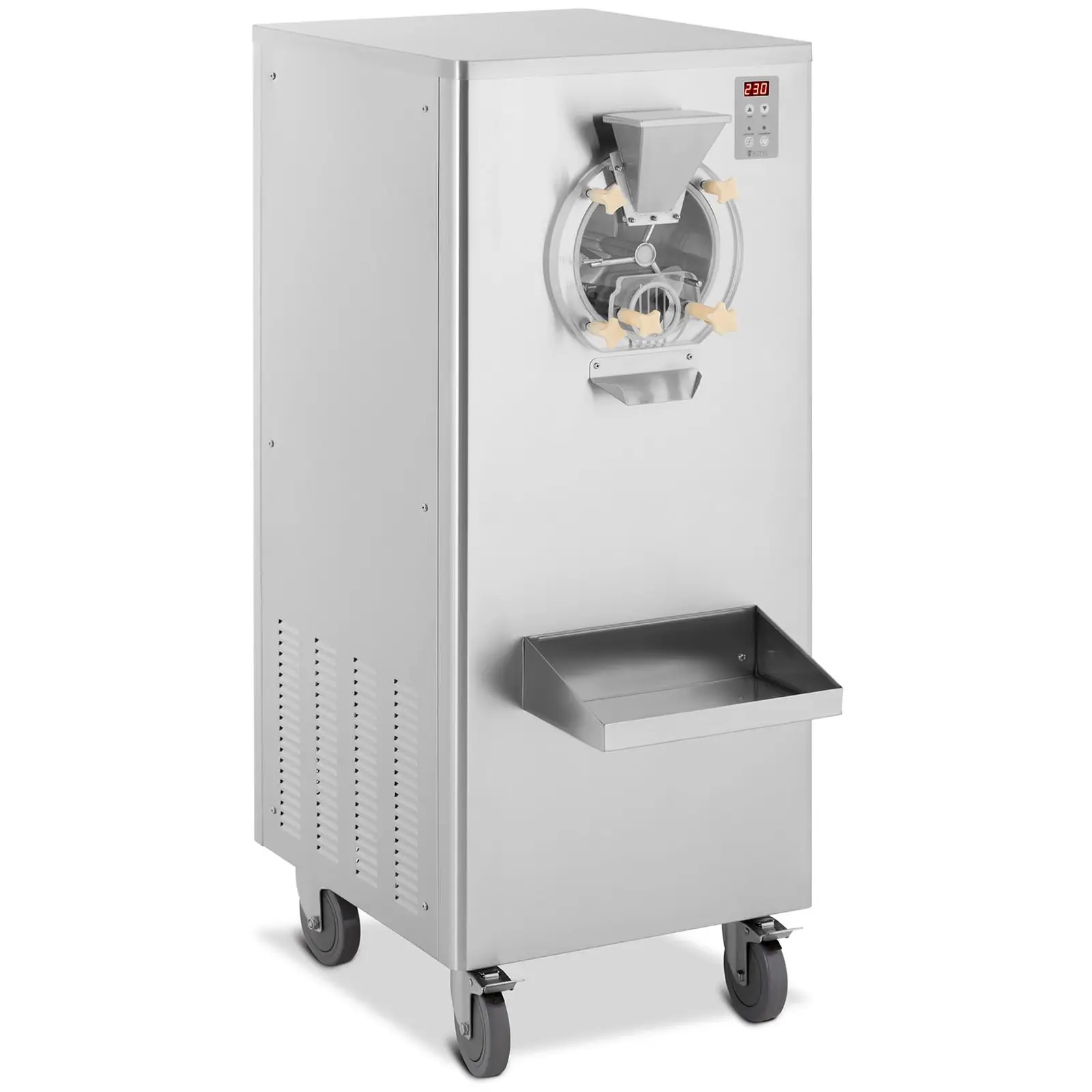 Machine à glace - 1500 W - 15 - 22,5 l/h - 1 parfum - sur roulettes - Royal Catering 