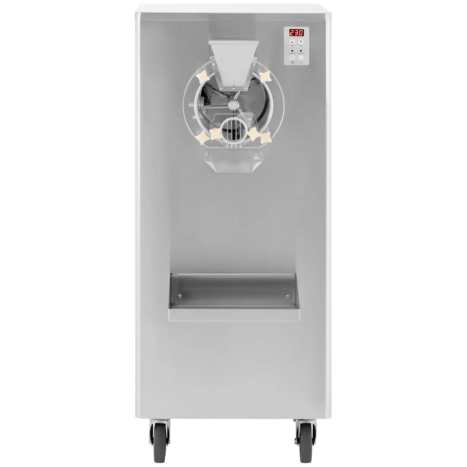 Výrobník zmrzliny - 1 500 W - 15 l/h - pojízdný - Royal Catering (Průměr kol: 12 cm)