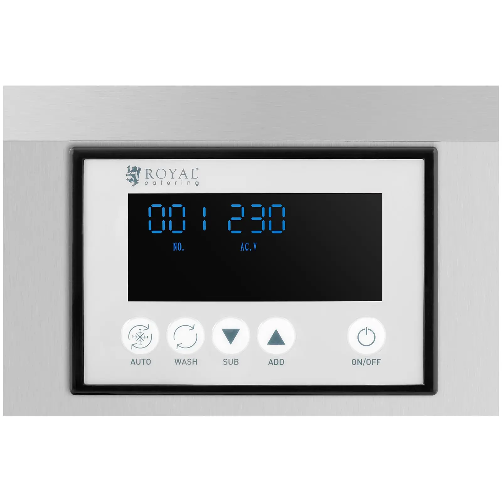 Stroj na točenou zmrzlinu - 7 l/h - 1150 W - LED - 1 druh - Royal Catering (Kolečka: Ne)