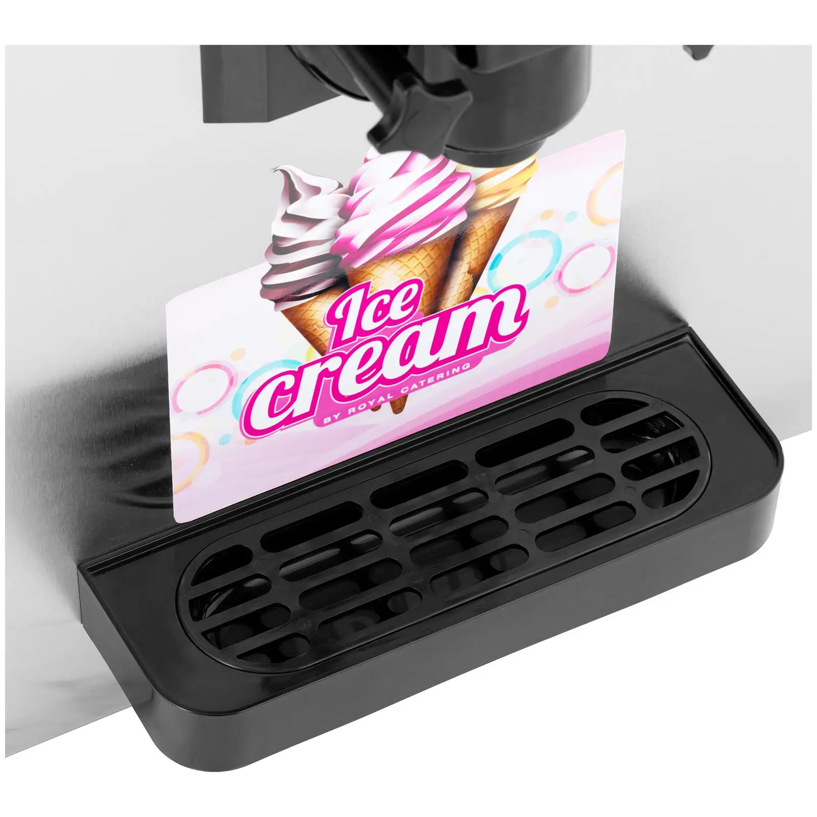 Stroj na točenou zmrzlinu - 7 l/h - 1150 W - LED - 1 druh - Royal Catering (Emitovaný hluk: 65 dB)
