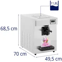 Machine à glace italienne - 1150 W - 7 l/h - 1 parfum - Royal Catering