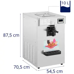 Συσκευή παρασκευής παγωτού μηχανής - 1150 W - 18 l/h - 1 γεύση - Royal Catering