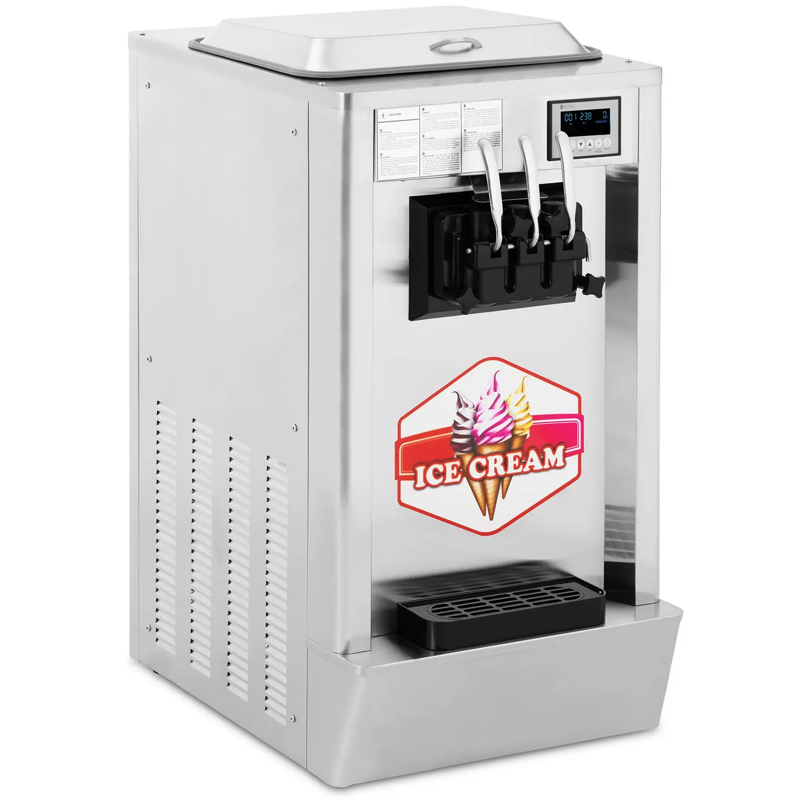 Lágyfagylaltgép - 1550 W - 23 l/h - 3 íz - Royal Catering