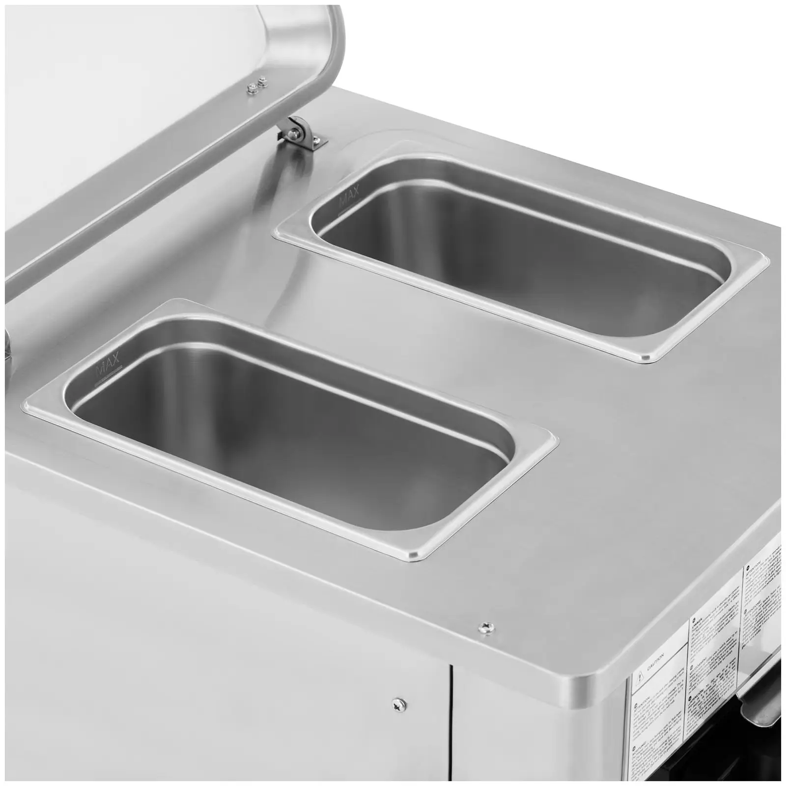 Stroj na točenou zmrzlinu - 1 550 W - 23 l/h - třípákový - Royal Catering (Gumové nožičky: Ano)