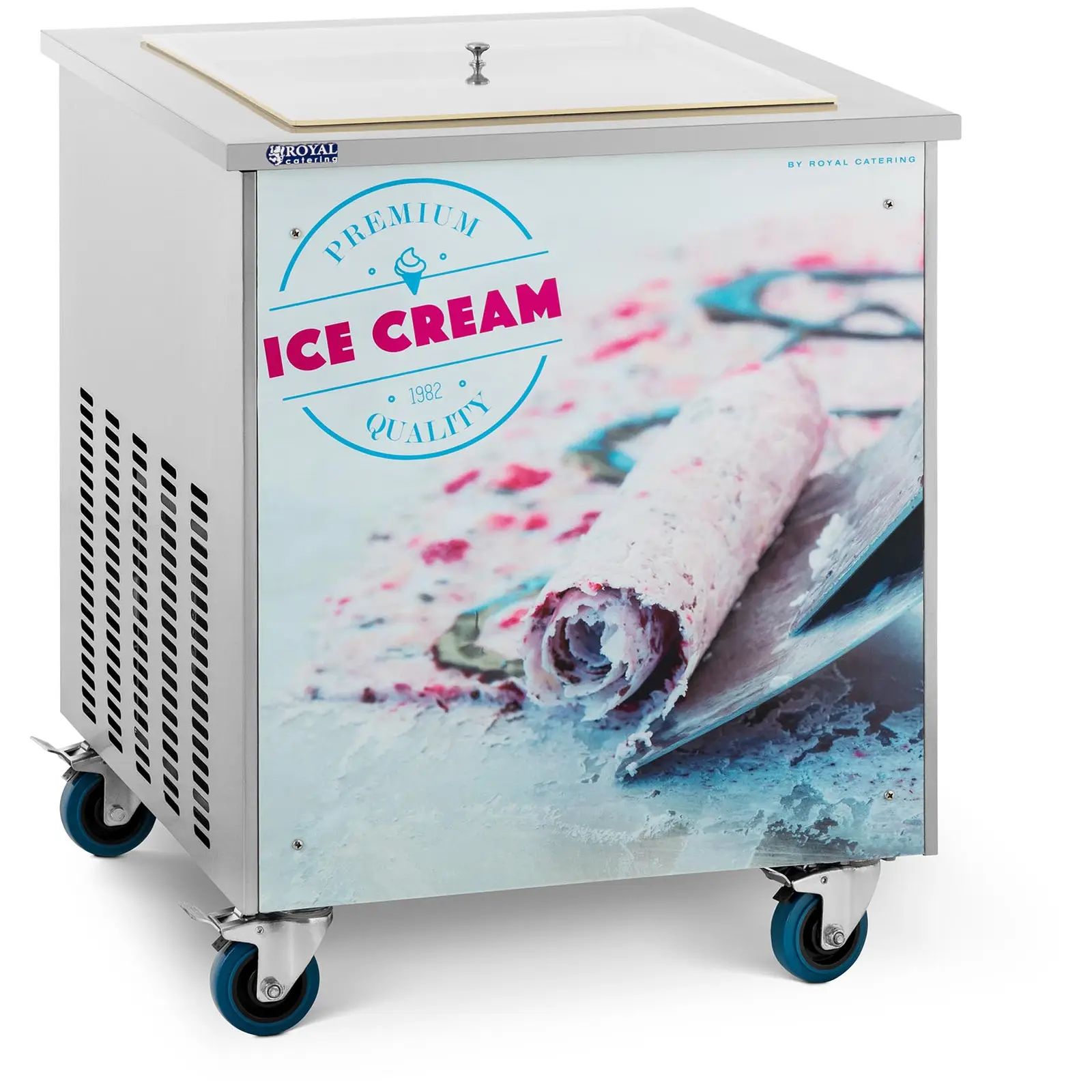 Stroj na rolovanou zmrzlinu - Ice Teppanyaki - 50 x 50 x 2,5 cm - Royal Catering