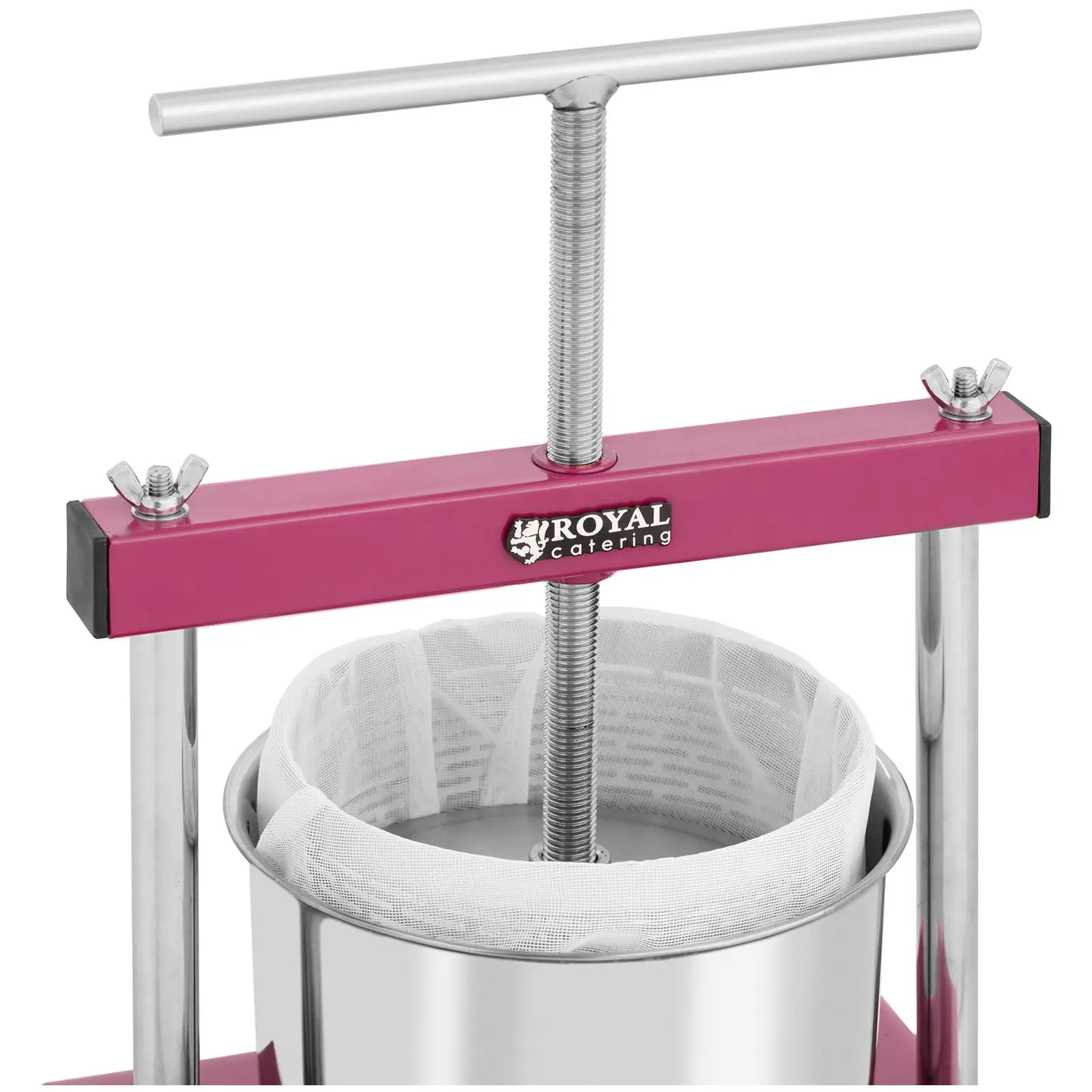 Pressoir à fruit - inox / fer - 3 l - 5 étamines pour pressoir incluses