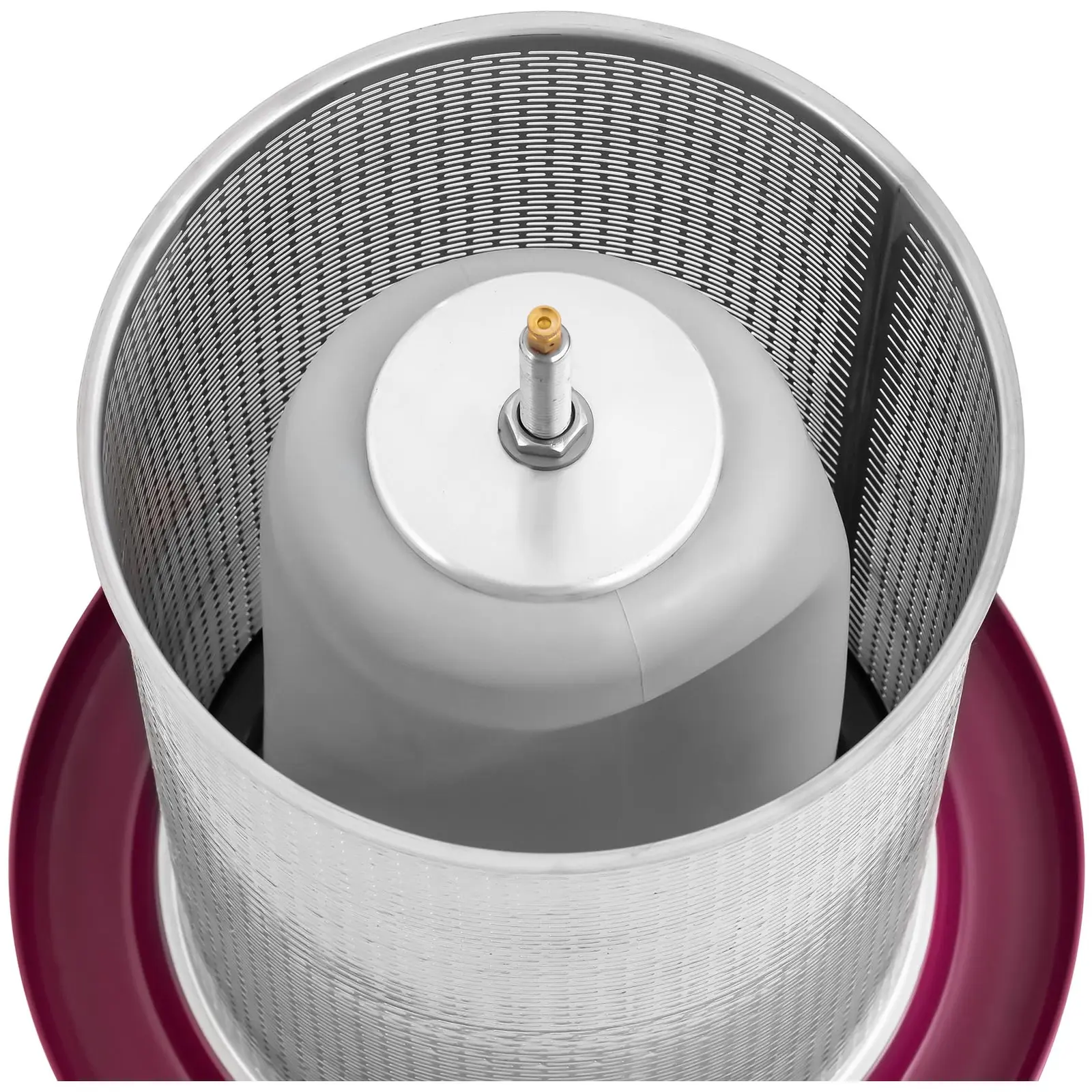 Pressoir à fruit hydraulique - acier inoxydable/fer - 40 l - 3 bar - 5 étamines pour pressoir incluses - Royal Catering (Pression maximale: 3 Bar)
