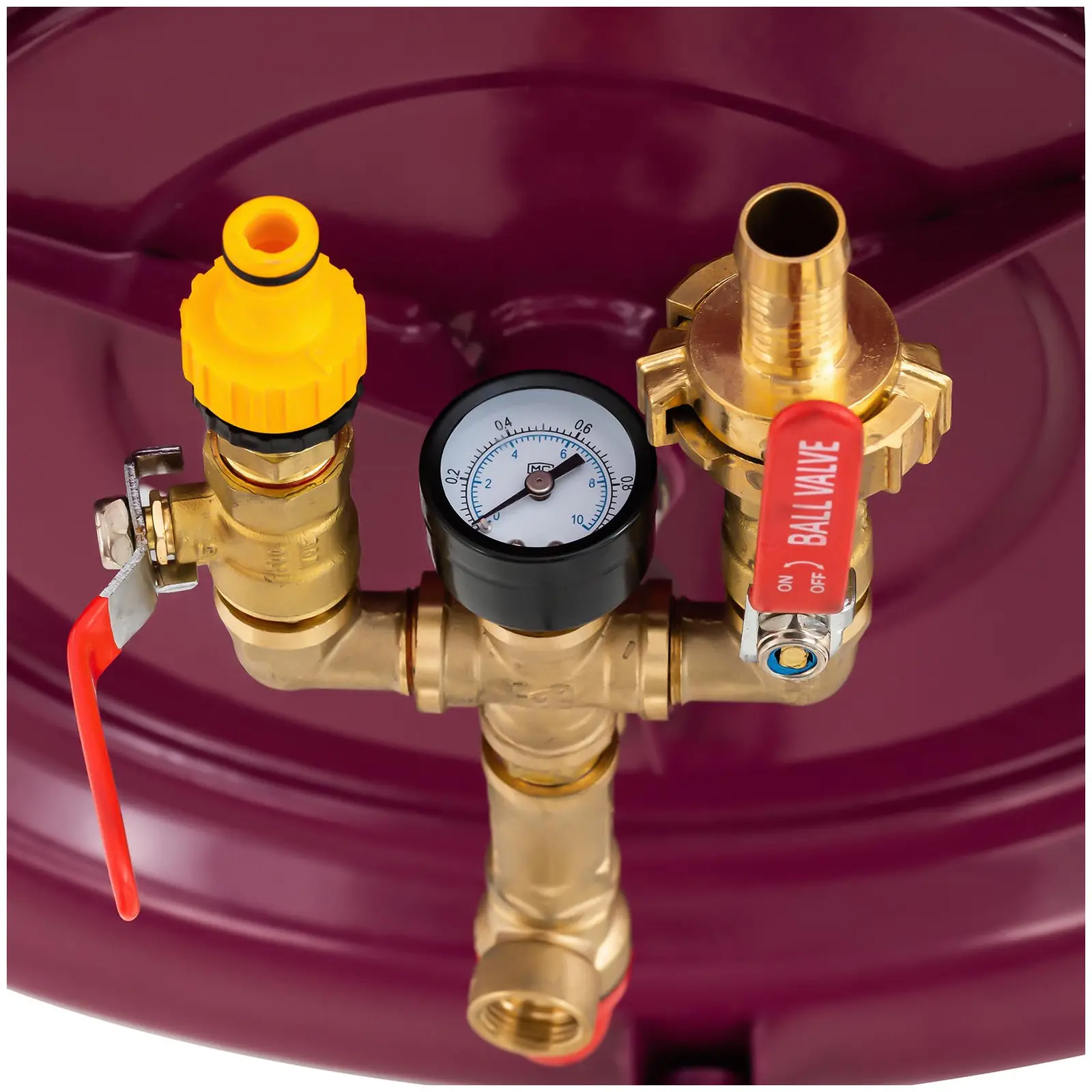 Pressoir à fruit hydraulique - acier inoxydable/fer - 40 l - 3 bar - 5 étamines pour pressoir incluses - Royal Catering (Matériau(x): Acier inoxydable)
