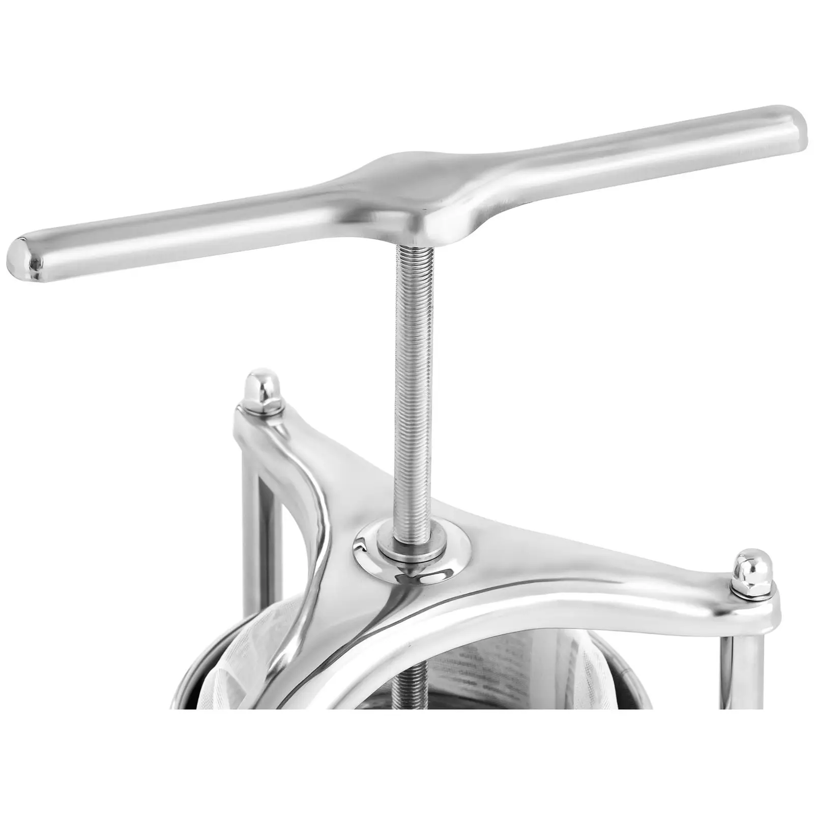 Pressoir à fruit - inox - 3 l - 5 étamines pour pressoir incluses - Royal Catering (Matériau(x): Acier inoxydable)