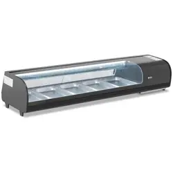 Koelvitrine voor Sushi - 132 L - GN 5 x 1/2 - Verlichting - Royal Catering