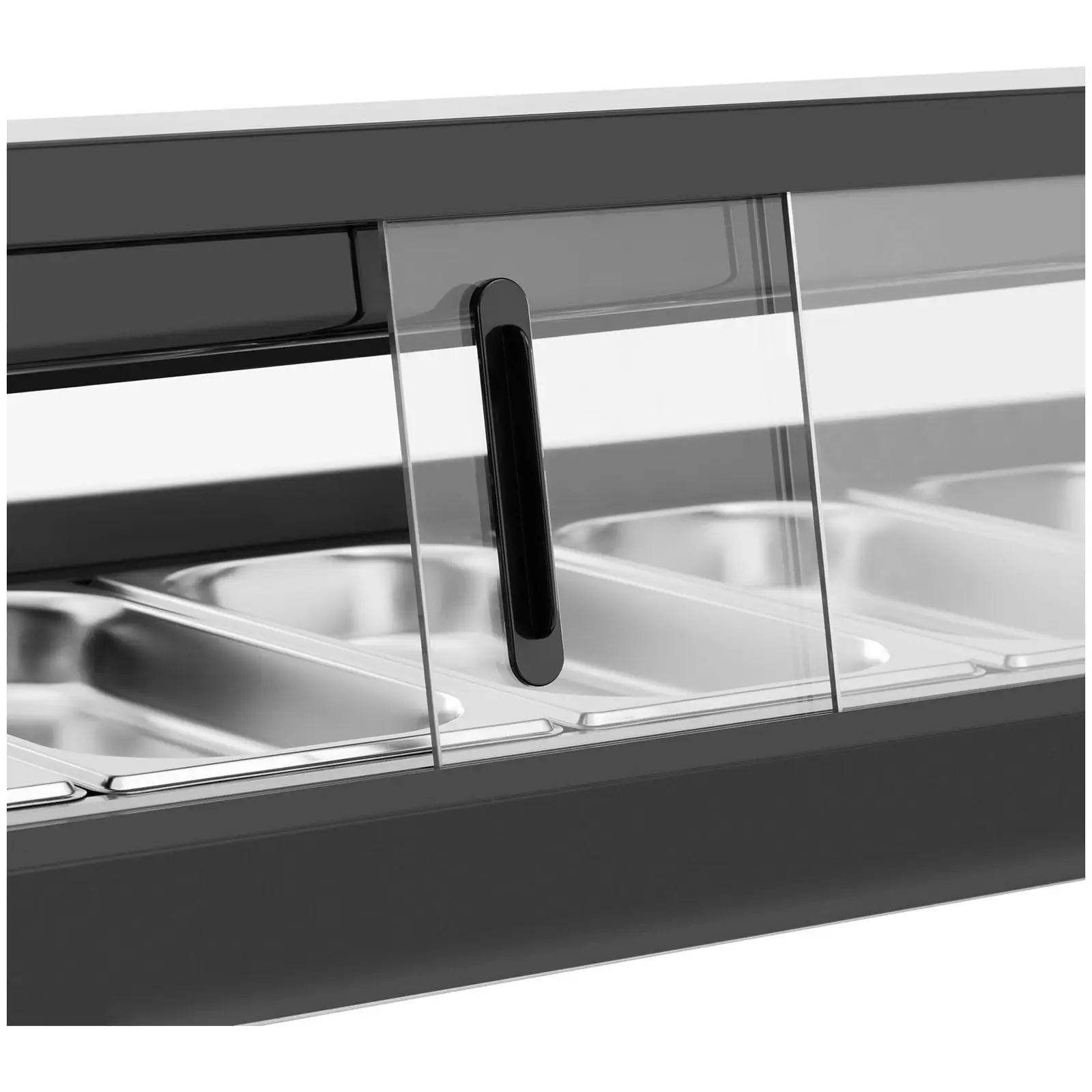 Vitrine sushi - réfrigérée - 52 L - GN 5 × 1/3 - Éclairage - Royal Catering (Thermostat: Oui)