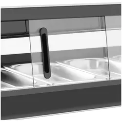 Sushi Display Case - refrigerated - 62 L - GN 6 x 1/3 - lighting - Royal Catering