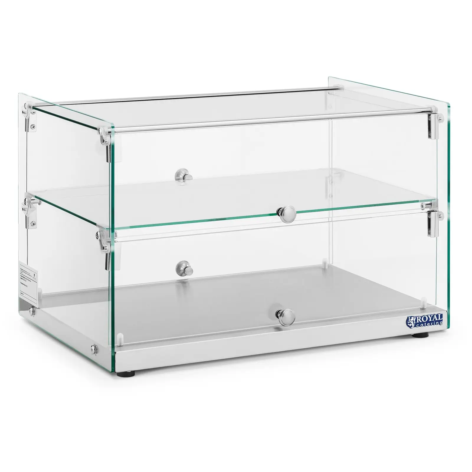 Vitrine neutre - 50 l - 2 niveaux