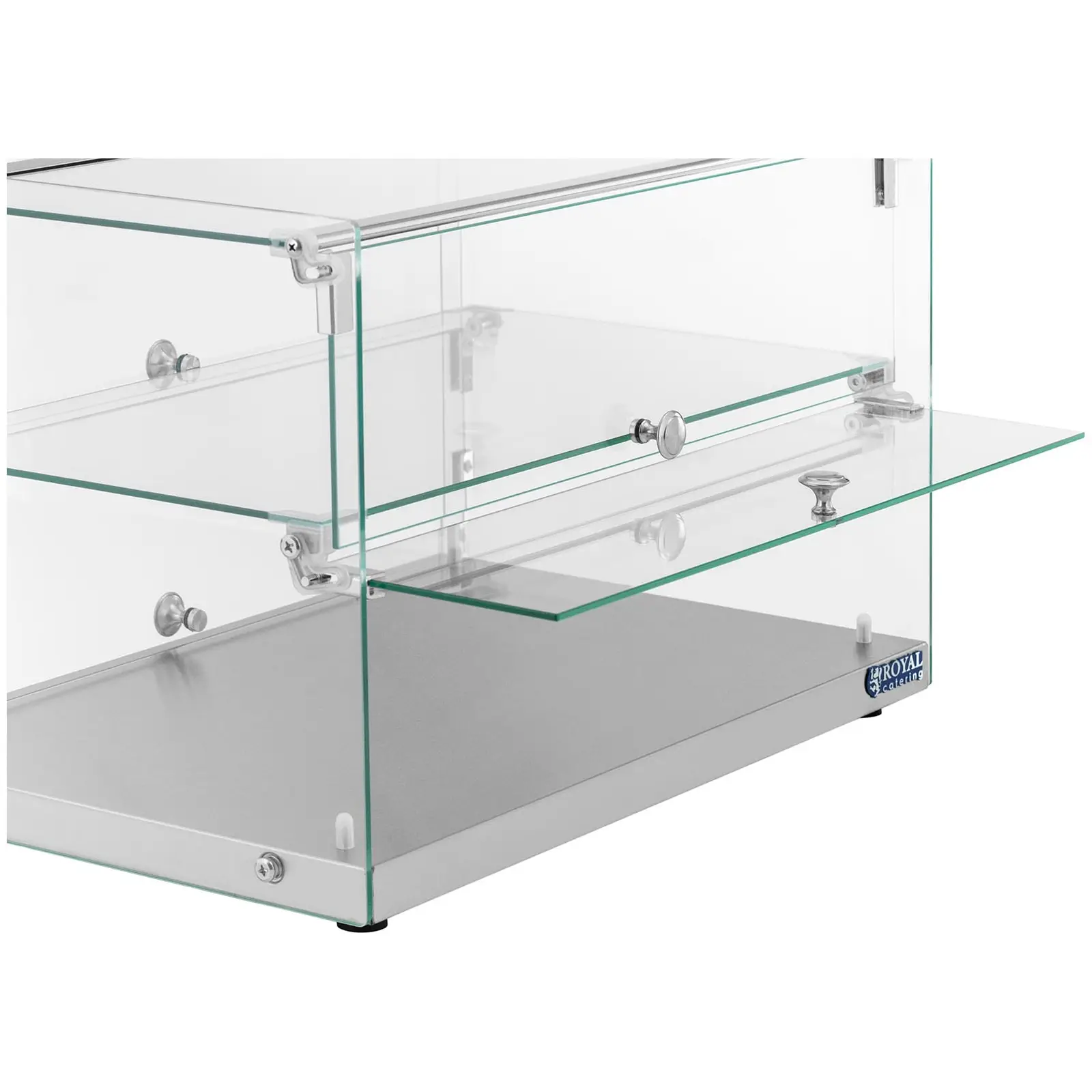 Vitrine neutre - 50 l - 2 niveaux