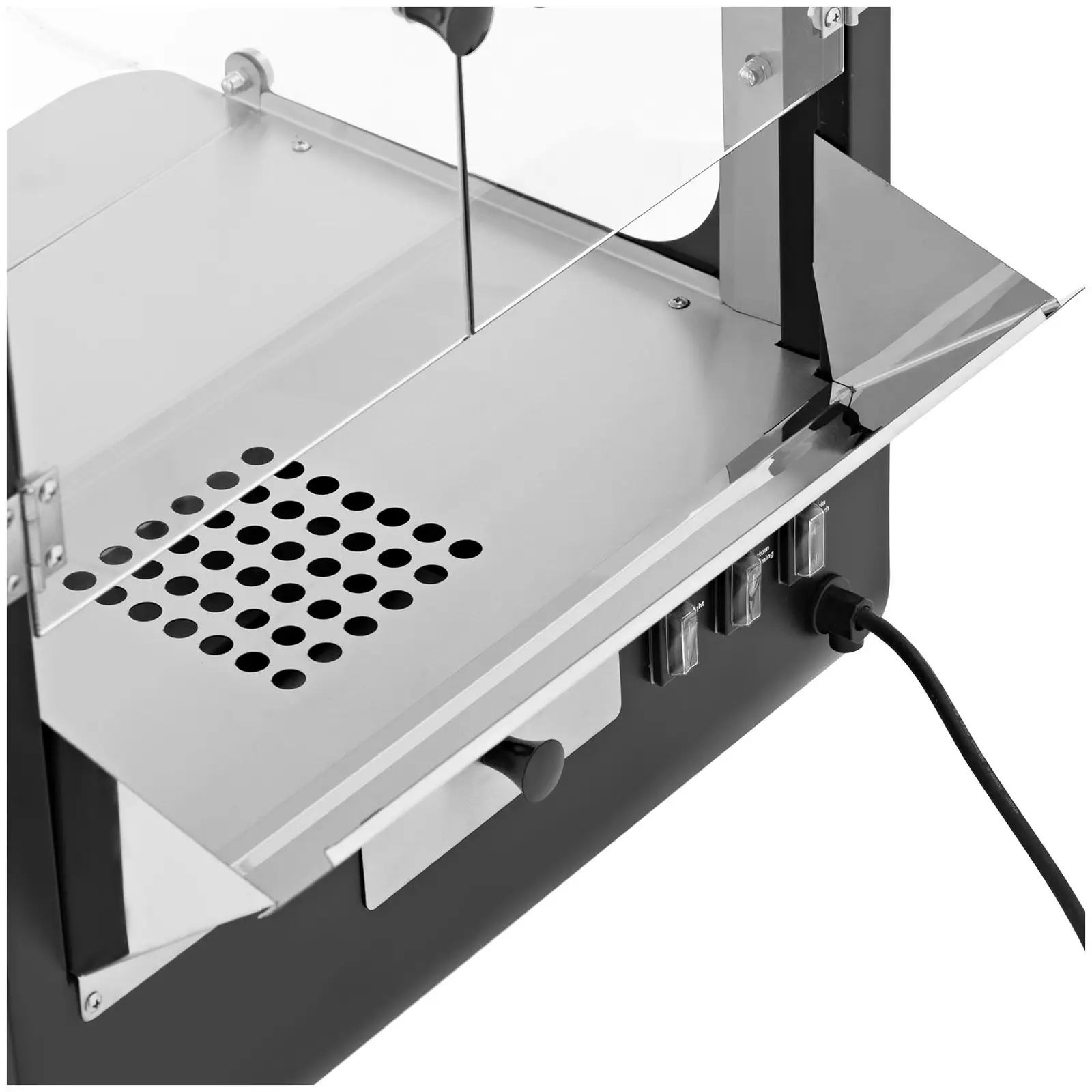 Ohřívač na nachos - moderní design - 99 l - 50–60 °C - černý - Royal Catering (Osvětlení: Ano)