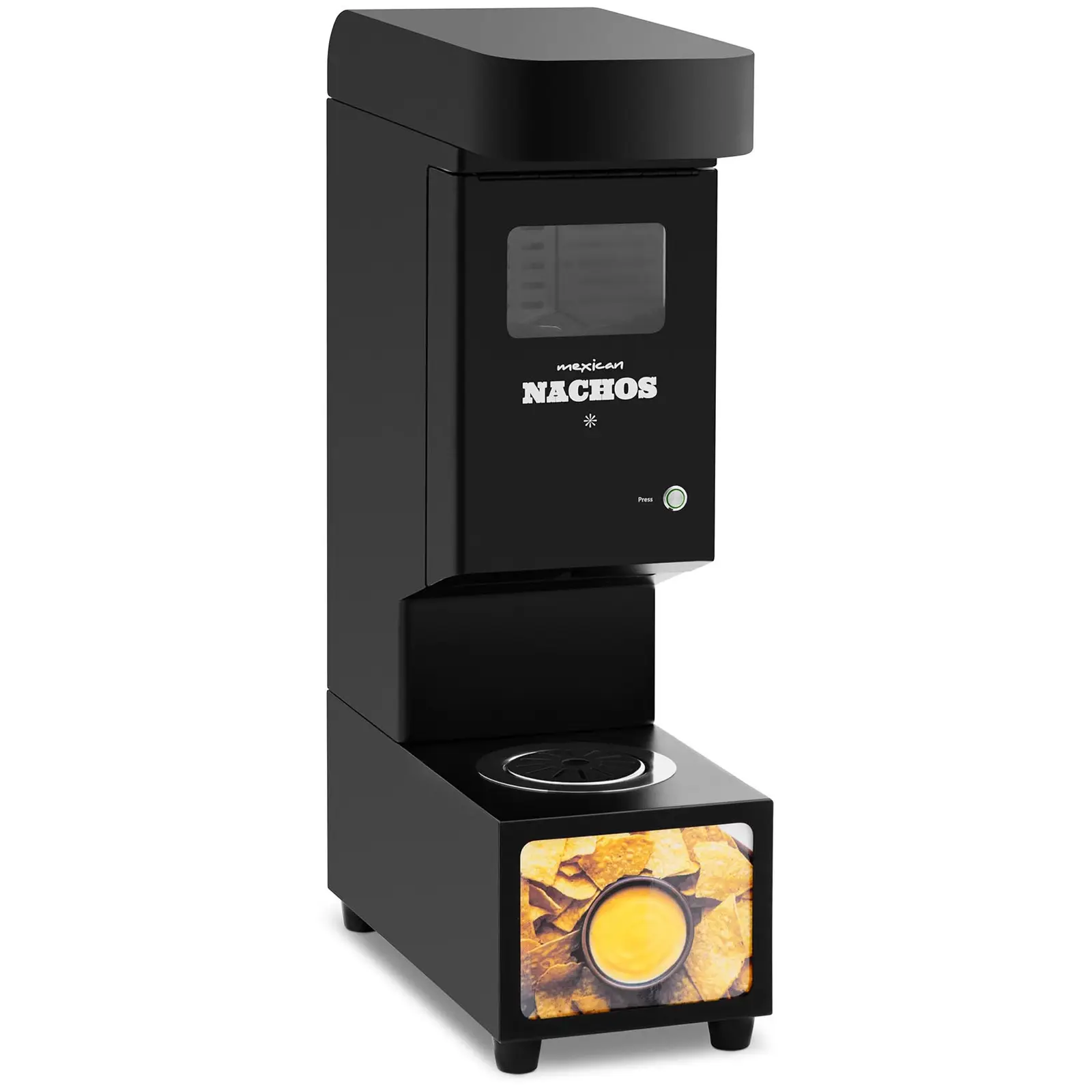 Produtos recondicionados Dispensador de molhos - queijo Nacho - design moderno - 4,8 l - 55-80°C - preto - Royal Catering