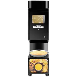 Dispensador de salsas profesional - queso para nachos - diseño moderno - 4,8L - 55 - 80 °C - negro - Royal Catering