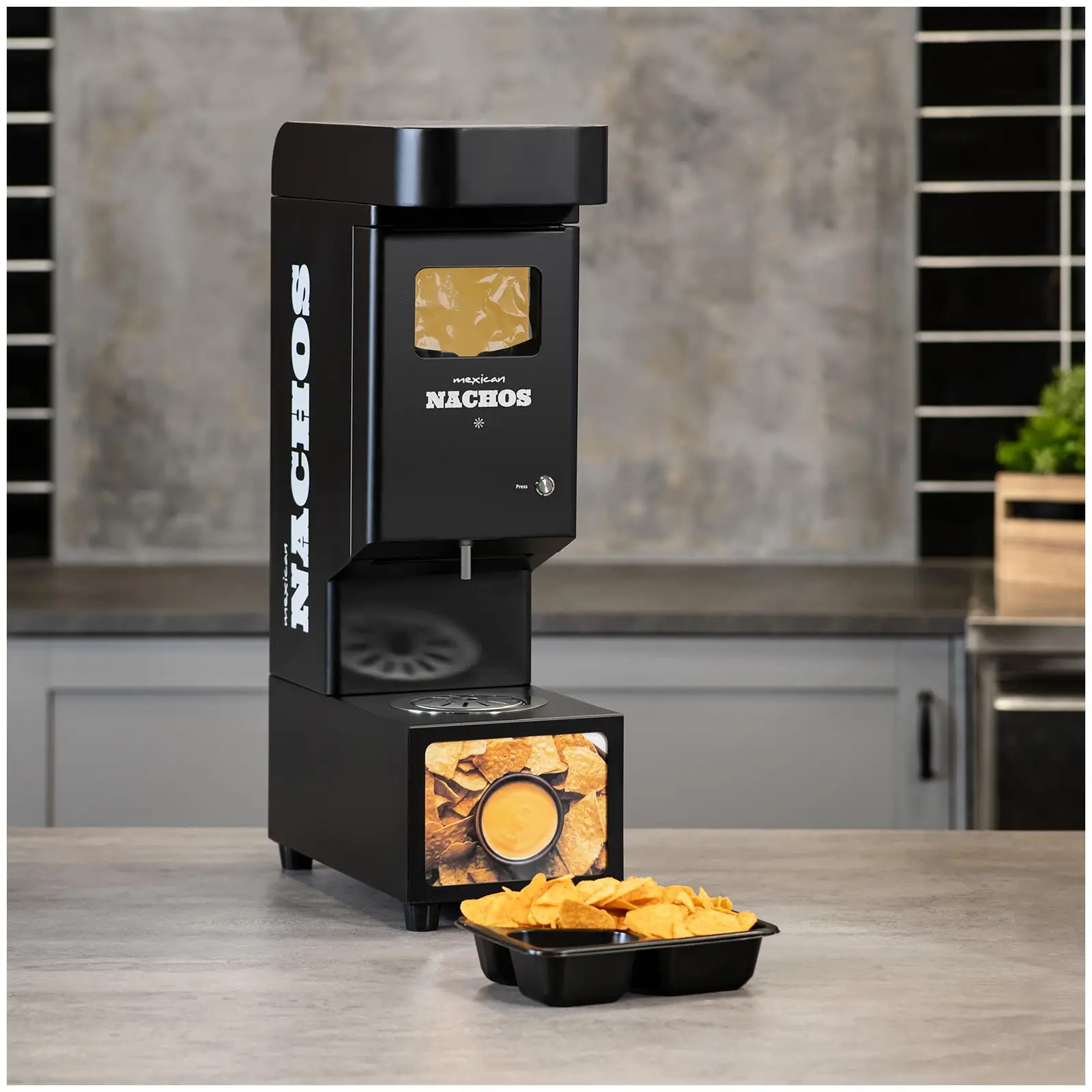 B-Ware Profi-Soßenspender - Nacho-Käse - modernes Design - 4,8 l - 55 - 80 °C - schwarz - Royal Catering